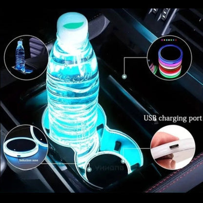 Vehicle Cup Holder with LED Illumination