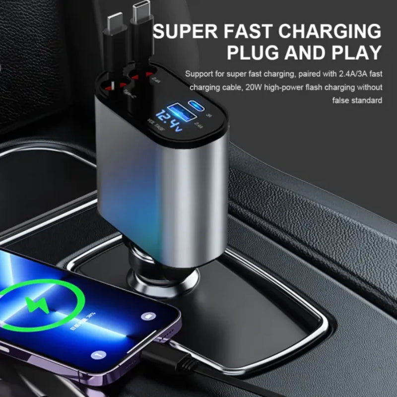 Retractable Car Phone Charger