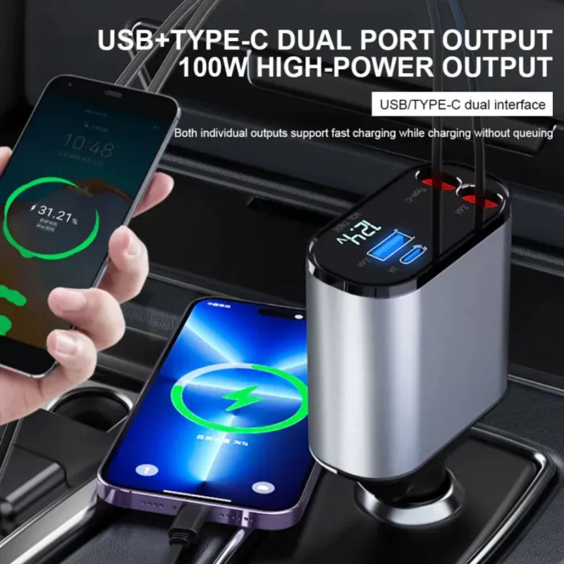 Retractable Car Phone Charger